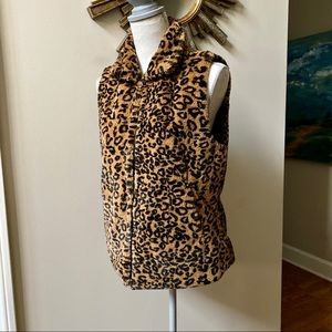 APT 9 Leopard Faux Fur Vest